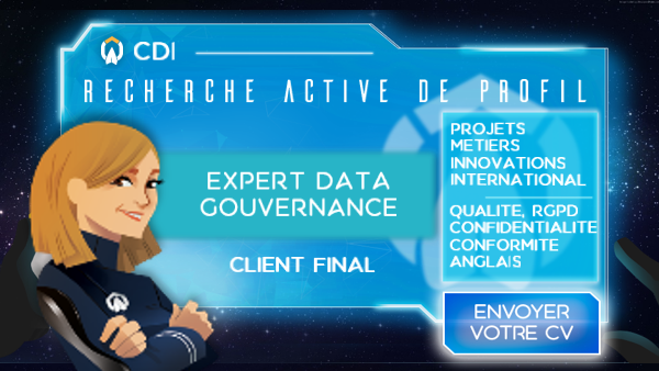 Annonce CDI : Expert Data Gouvernance