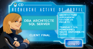 Annonce CDI : DBA Architecte SQL Server - H/F