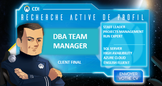 Annonce CDI : DBA Team Manager - H/F