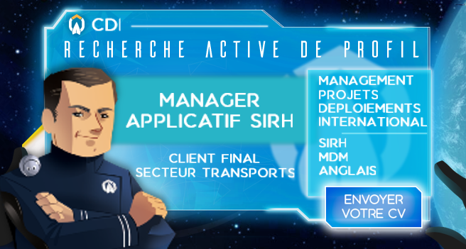 Annonce CDI : Manager Applicatifs SIRH - H/F
